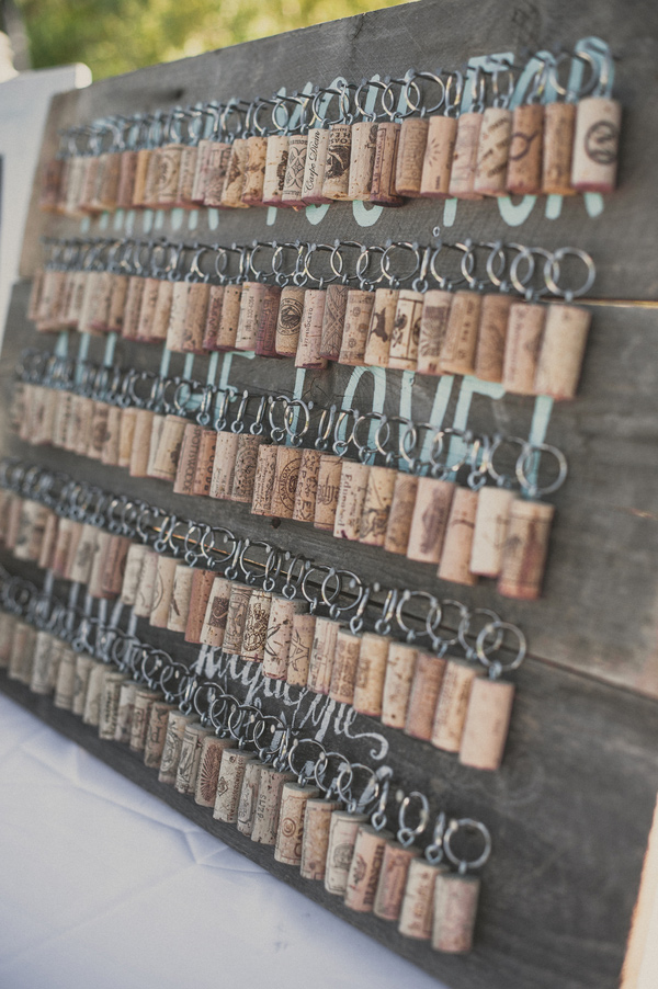 Wine Cork Keychain Wedding Favors