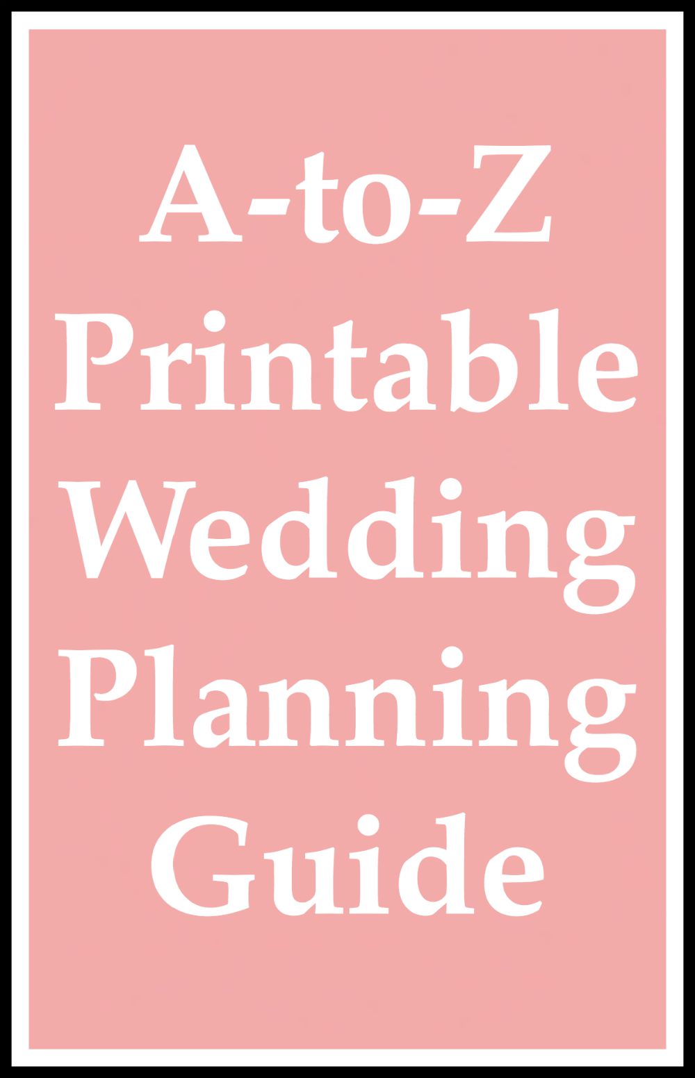 wedding planning guide list