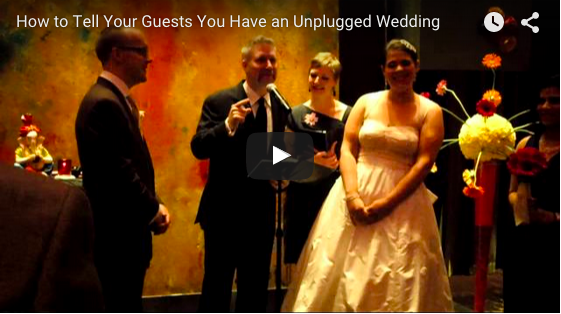 how to tell guests about unplugged wedding