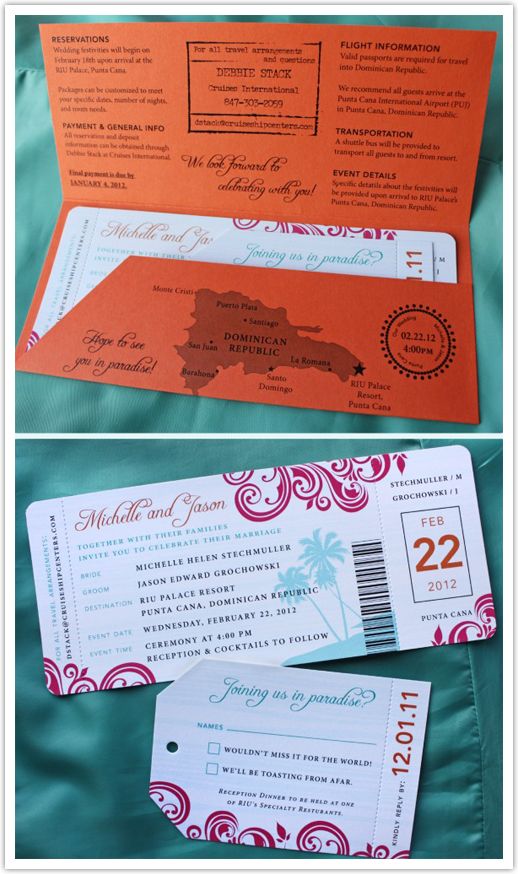 Destination Wedding Invitations