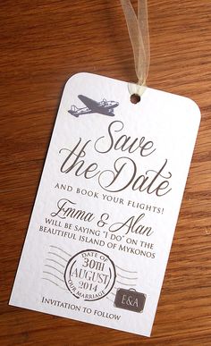 Destination Wedding Save the Date