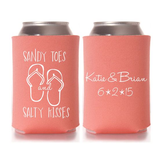 beer coozie wedding favor