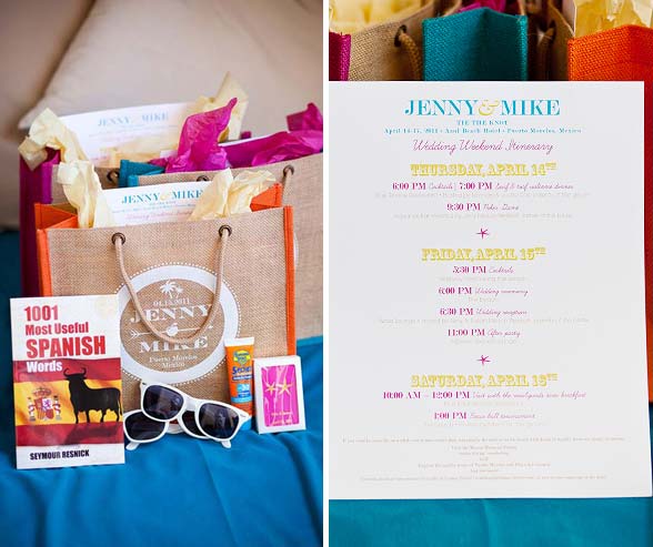 destination wedding welcome bag idea