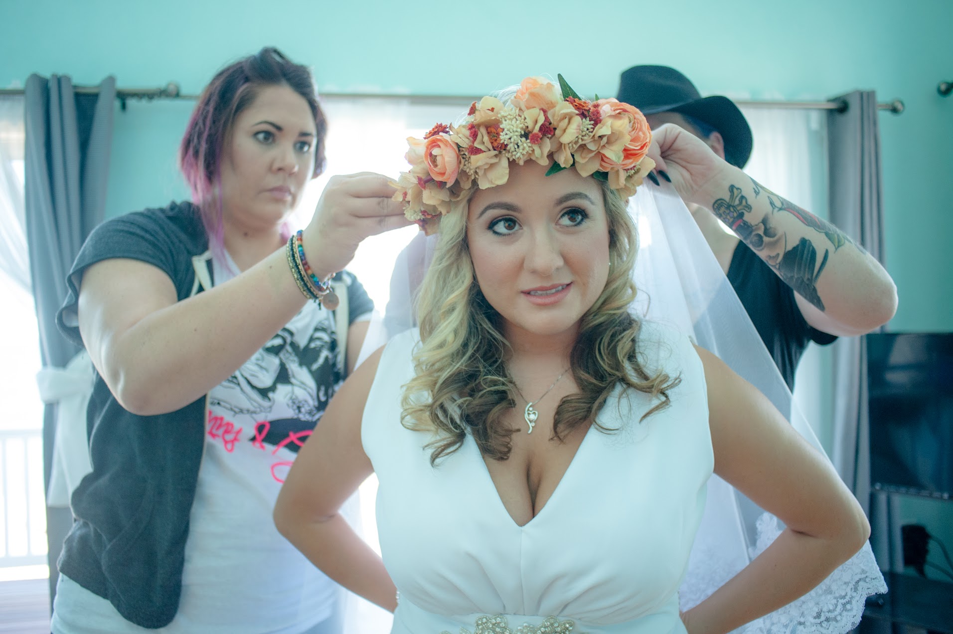 bride getting ready