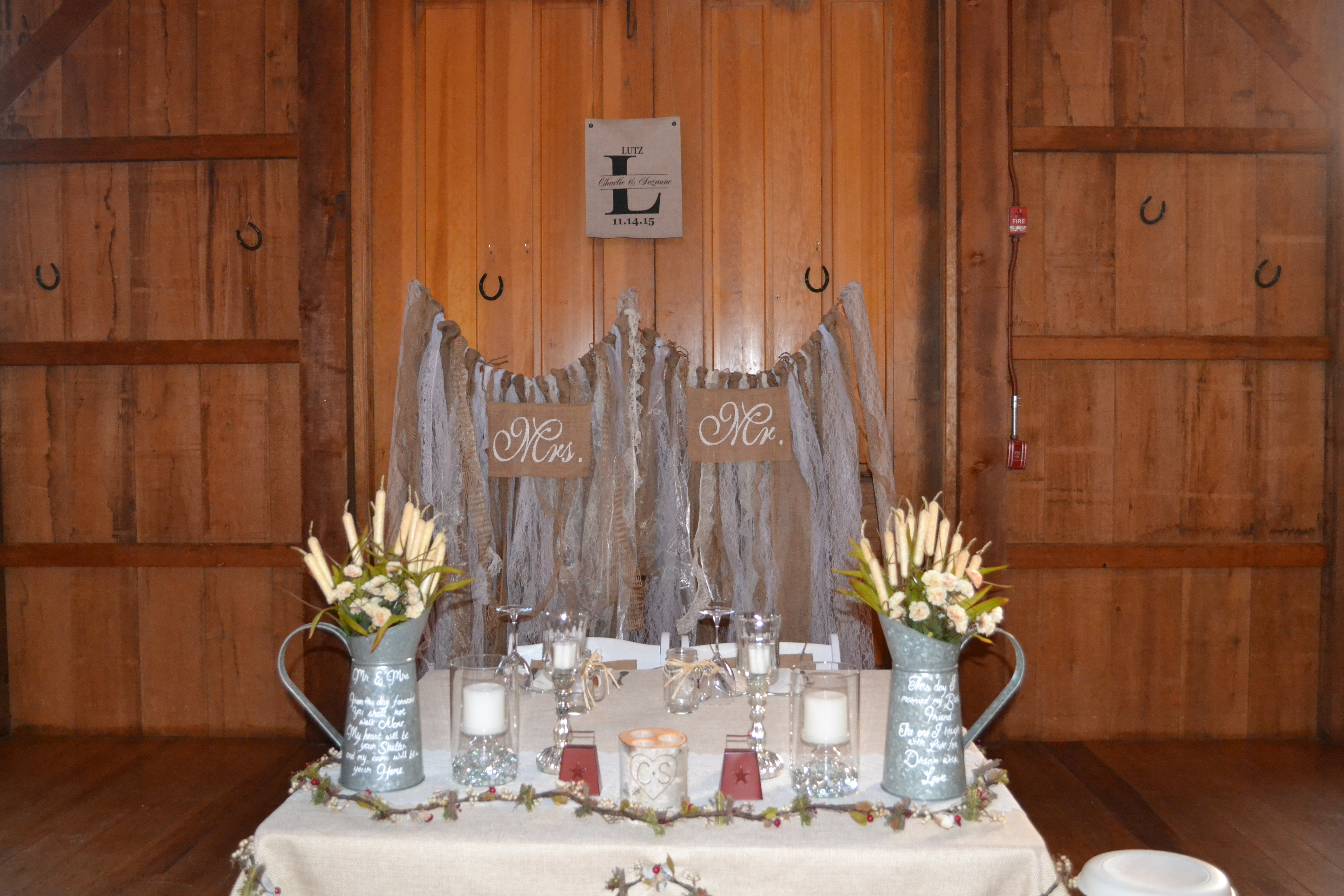 rustic sweetheart table hicksville ny