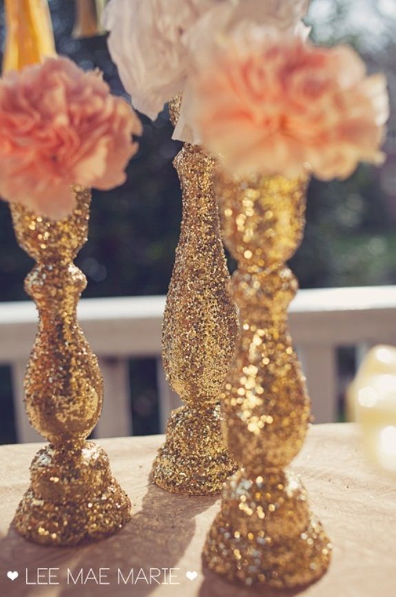 Glitter wedding ideas themes