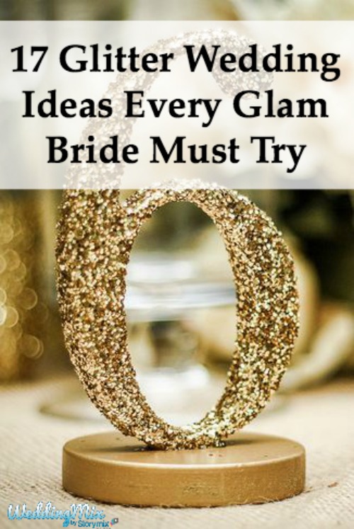 glitter wedding ideas 