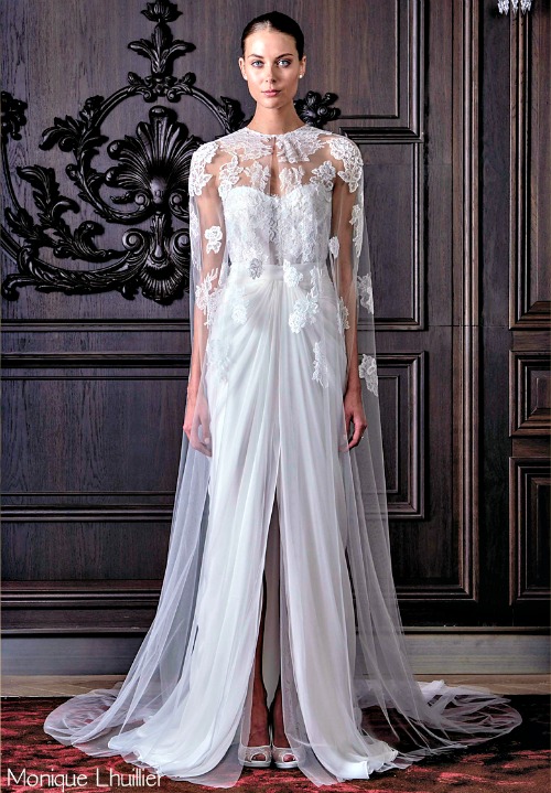 elegant wedding dress sheer cape