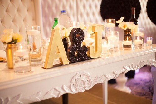 Ideas table decorations Glitter Theme wedding