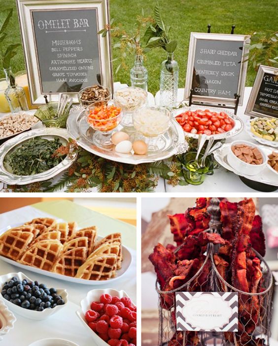 Brunch wedding buffet ideas from real budget saving brides