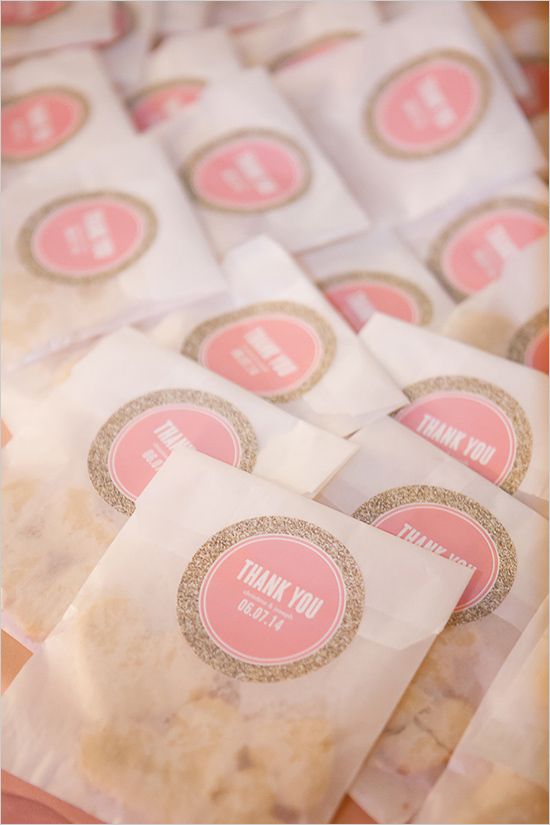 affordable wedding favor cookie glitter real ideas