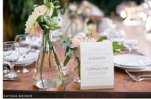 wedding at the millwick table card