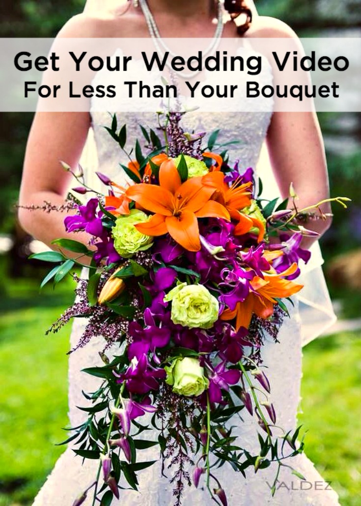wedding video less than bouquet