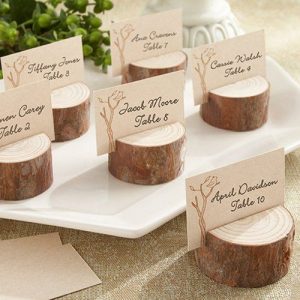 Rustic wedding table card ideas holders