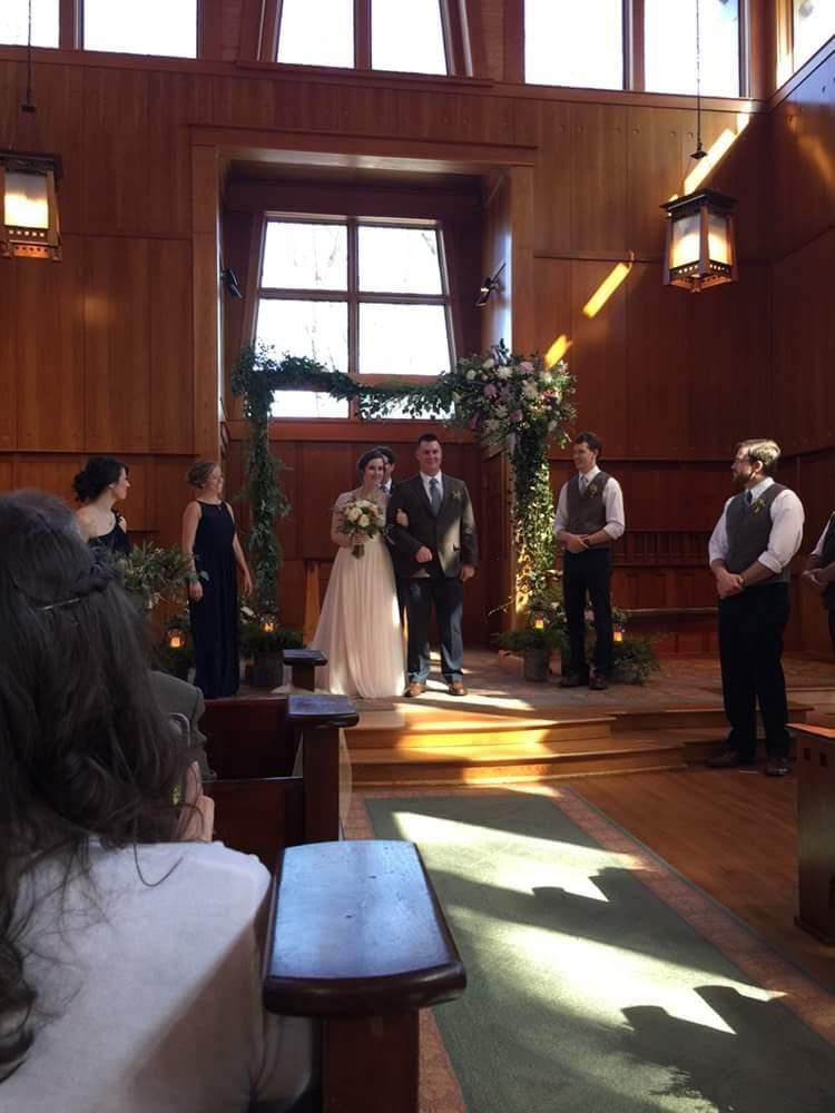 Wedding at The State Botanical Garden of Georgia chapel
