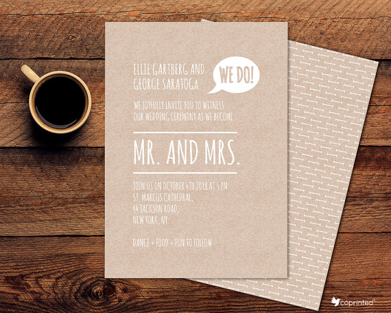 Affordable wedding invitation template ideas
