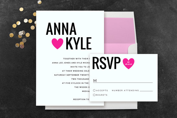 Etsy wedding invitation ideas templates