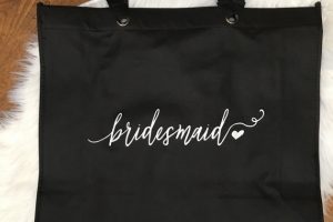 Affordable etsy bridesmaid gift tote bag