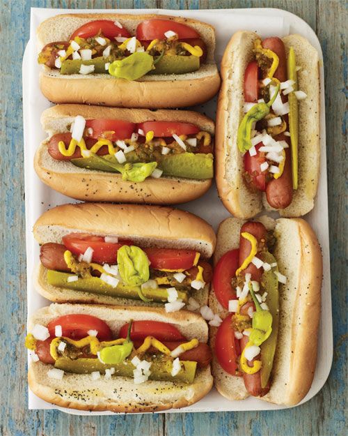 Chicago hot dog served at wedding