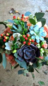 Succulent-peach-centerpiece-Sierra-and-Sky-Placerville