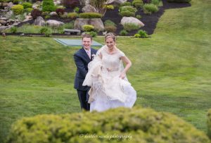 Bride and Groom Smiling