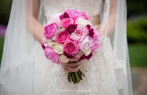 Sara's Pink Wedding Bouquet