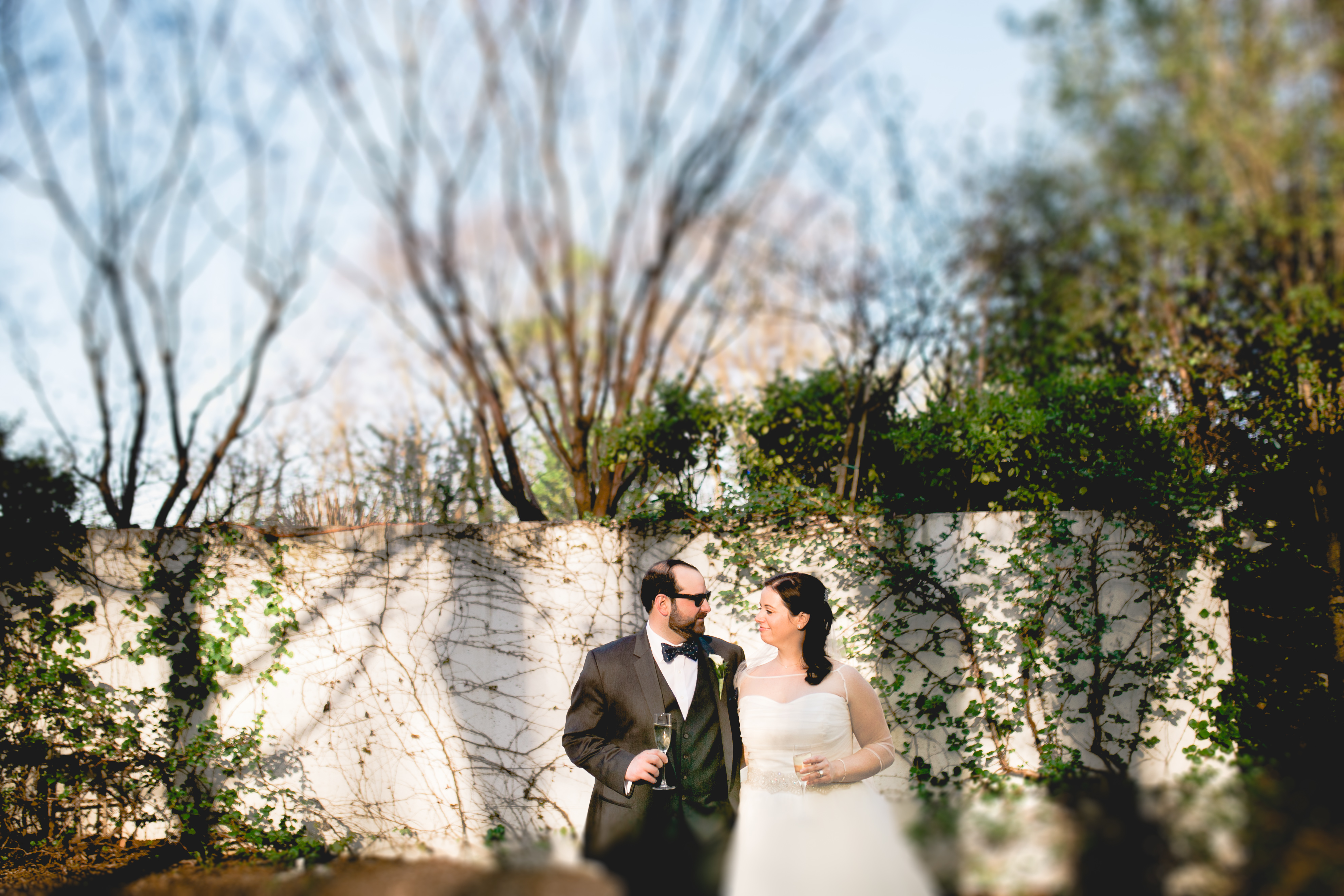 Katie and John outside