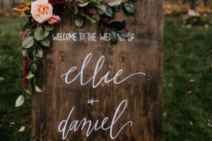 Fall Wedding Sign