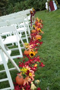 Fall Wedding Aisle