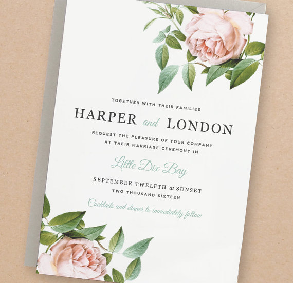 When To Send Your Wedding Paper Goods -Etsy Invitation