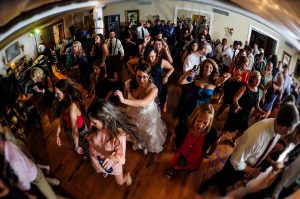 fall wedding video nc dancefloor view