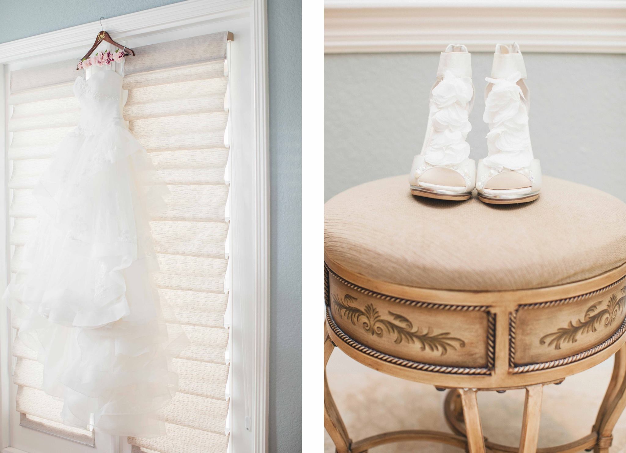 Wedding Gown and Shoes