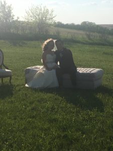 Couple on Couch - Lovely Wedding
