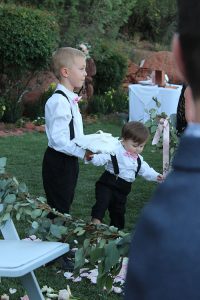 Sedona wedding video - ring bearer 