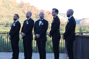 Sedona wedding video - groomsmen 