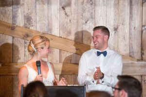 Muskoka wedding video - reception