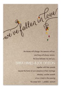 Fall Wedding Invitations
