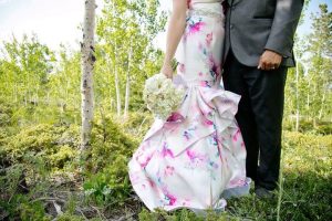 incredibly unique wedding - bride and groom