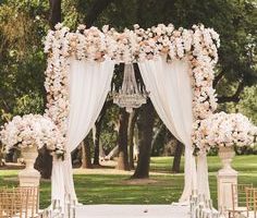 outdoor wedding aisleway