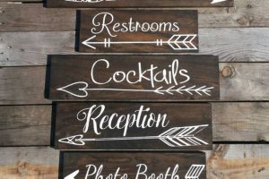 rustic wedding signs