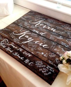 rustic wedding DIY ideas guestbook