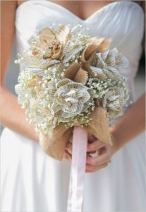 paper flowers wedding bouquet - wedding DIY with instructions