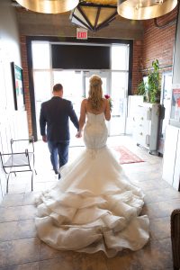 Alberta wedding video - holding hands 