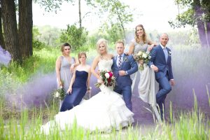 Alberta wedding video - bridal party 