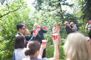 Alberta wedding video - cups