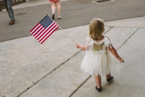 Colorado Springs wedding video - flag