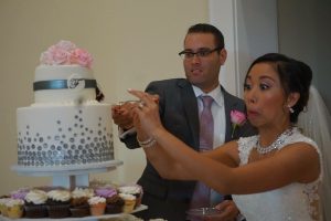 Tampa wedding video - Trisha & Gabriel cake