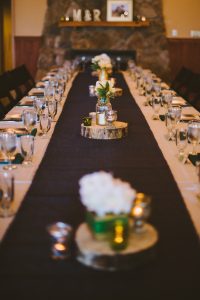 Colorado Springs wedding video - table 