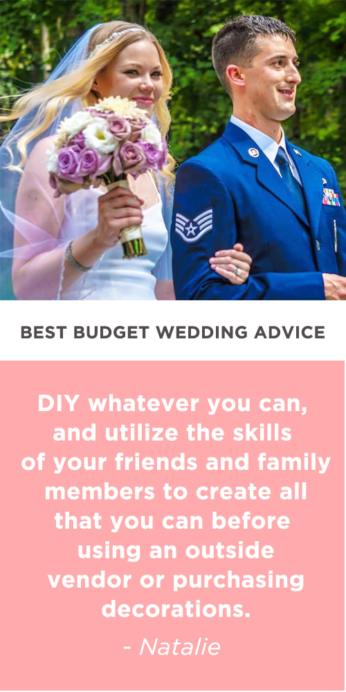 budget wedding advice natalie