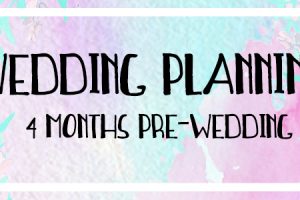 4 month wedding planning infographic opening text